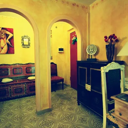 Hand Decorated House With Court